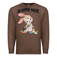 Chestnut so hoppin boujee easter bunny  belt bag ins Premium Sweatshirt - MaliasSmallBusiness