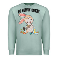 Seafoam so hoppin boujee easter bunny  belt bag ins Premium Sweatshirt - MaliasSmallBusiness