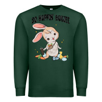 Sports Green so hoppin boujee easter bunny  belt bag ins Premium Sweatshirt - MaliasSmallBusiness