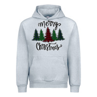 Heather Grey Merry Christmas Trees Urban Hoodie - Bettercallsaul