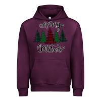 Mauve Wine Merry Christmas Trees Urban Hoodie - Bettercallsaul