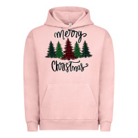 Pigment Salmon Merry Christmas Trees Urban Hoodie - Bettercallsaul