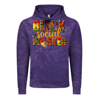Cloud Purple black social worker Vintage Hoodie - texasbilliewilder