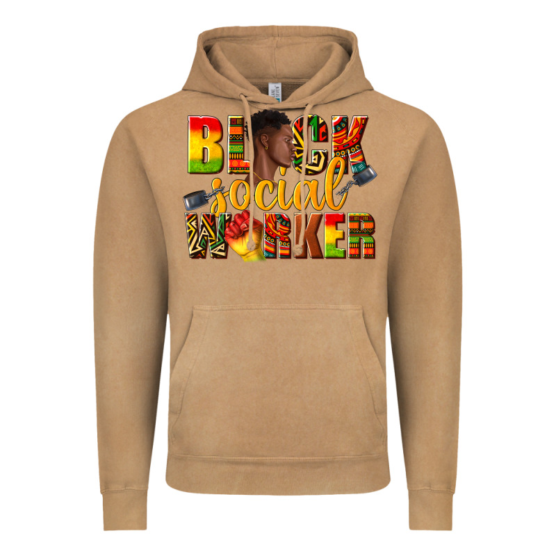 Black Social Worker Vintage Hoodie by texasbilliewilder | Teevron