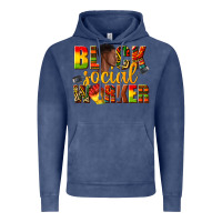 Vintage Denim black social worker Vintage Hoodie - texasbilliewilder