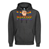 Charcoal Heather pride lgbtq Zipper Hoodie - Artiststas