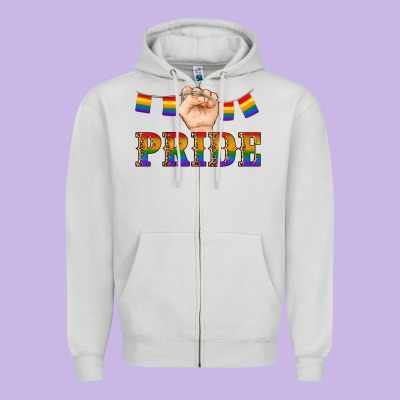 Pride Lgbtq Zipper Hoodie Designed By Artiststas