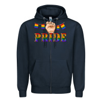 Navy pride lgbtq Zipper Hoodie - Artiststas