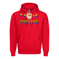 Red pride lgbtq Zipper Hoodie - Artiststas