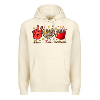 Sandshell Peace Love Hot Chocolate Premium Hoodie - BundleAndBundleShop