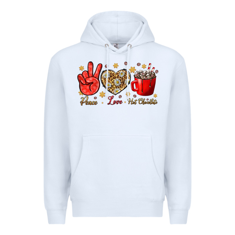 Peace Love Hot Chocolate Premium Hoodie by BundleAndBundleShop | Teevron