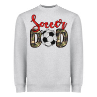 Heather Grey soccer dad Heavyweight Sweatshirt - Zillion Design Studio
