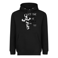 Black soccer Heavyweight Hoodie - MaliasSmallBusiness