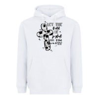 White soccer Heavyweight Hoodie - MaliasSmallBusiness