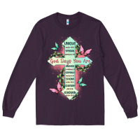 Plum god says you are cross Long Sleeve Tee - JahusDesignShop