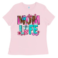 Bubblegum Pink mom life Ladies Tee - AdoDesignShop