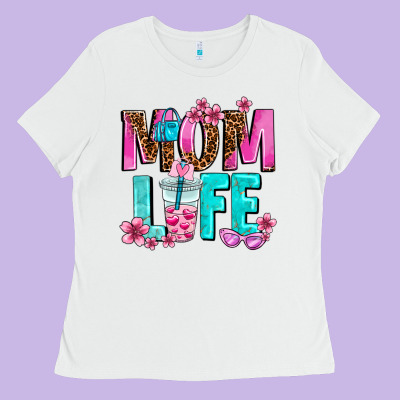 Mom Life Ladies Tee Designed By Adodesignshop