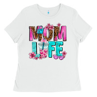 White mom life Ladies Tee - AdoDesignShop