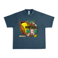 Midnight Navy livin' that softball mom life Urban Heavy Tee - Zillion Design Studio