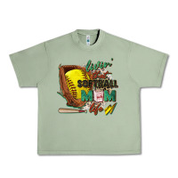 Oil Green livin' that softball mom life Urban Heavy Tee - Zillion Design Studio