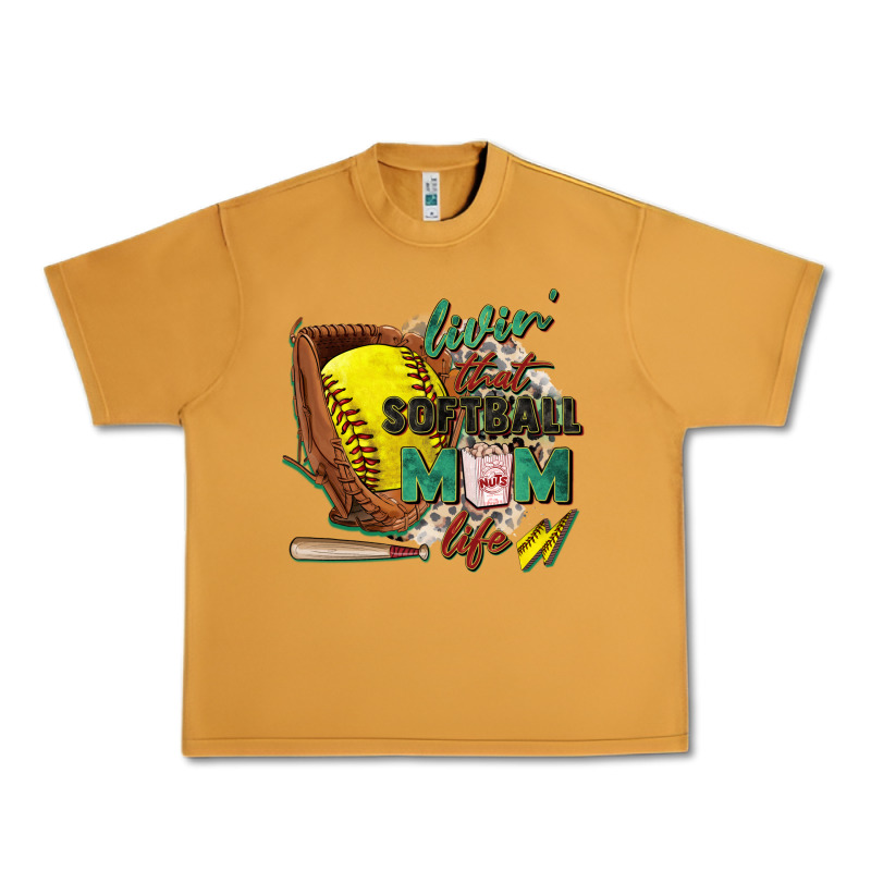Livin' That Softball Mom Life Urban Heavy Tee by Zillion Design Studio | Teevron