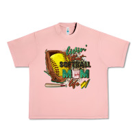 Salmon livin' that softball mom life Urban Heavy Tee - Zillion Design Studio