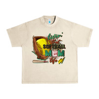 Sandshell livin' that softball mom life Urban Heavy Tee - Zillion Design Studio