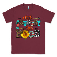 Burgundy a little country a little hood Classic Tee - AdoDesignShop