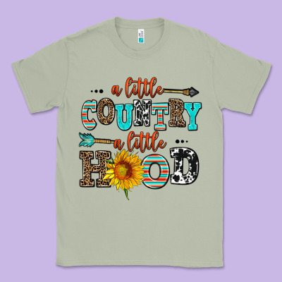 A Little Country A Little Hood Classic Tee Designed By Adodesignshop