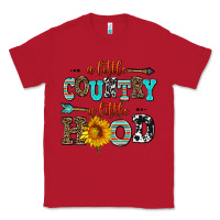 Red a little country a little hood Classic Tee - AdoDesignShop