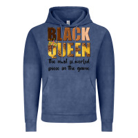 Vintage Denim black queen the most powerful piece in the game Vintage Hoodie - texasbilliewilder