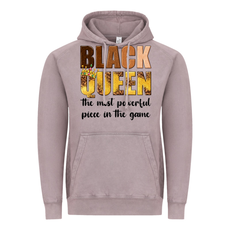 Black Queen The Most Powerful Piece In The Game Vintage Hoodie by texasbilliewilder | Teevron