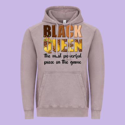 Vintage Hoodie black queen the most powerful piece in the game