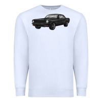 White classic car Premium Sweatshirt - MaliasSmallBusiness