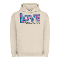 Pigment French Oak love teacher life Urban Hoodie - Bettercallsaul