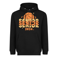 Black basketball senior 2024 Heavyweight Hoodie - MaliasSmallBusiness