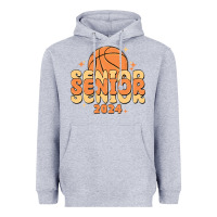 Heather Grey basketball senior 2024 Heavyweight Hoodie - MaliasSmallBusiness