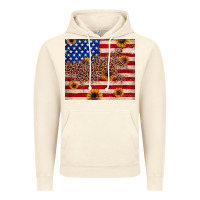 Vintage Artic American flag leopard sunflower Vintage Hoodie - JahusDesignShop