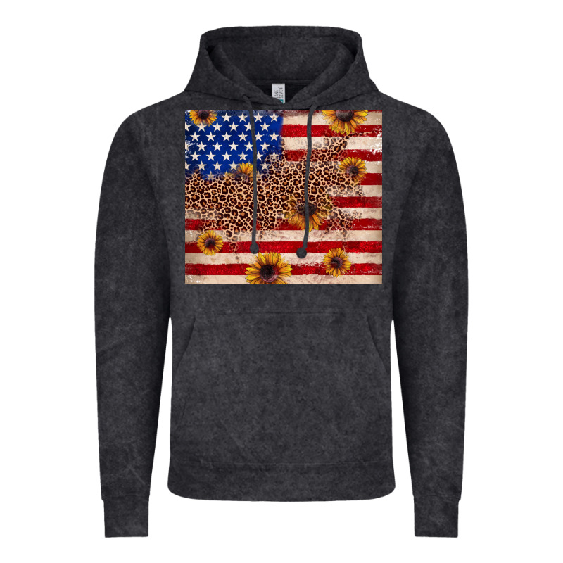 American Flag Leopard Sunflower Vintage Hoodie by JahusDesignShop | Teevron