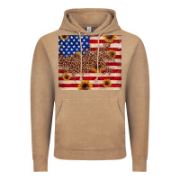 Vintage Coffee American flag leopard sunflower Vintage Hoodie - JahusDesignShop