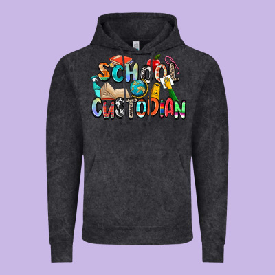 School Custodian Vintage Hoodie Designed By Zillion Design Studio