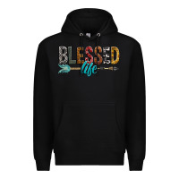 Black Blessed Life Premium Hoodie - BundleAndBundleShop