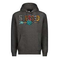 Charcoal Heather Blessed Life Premium Hoodie - BundleAndBundleShop