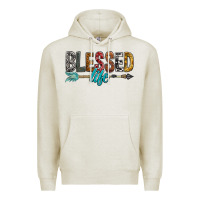 Oatmeal Heather Blessed Life Premium Hoodie - BundleAndBundleShop