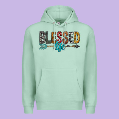Blessed Life Premium Hoodie Designed By Bundleandbundleshop