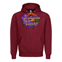 Burgundy autumn vibes Zipper Hoodie - JahusDesignShop