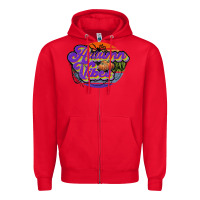 Red autumn vibes Zipper Hoodie - JahusDesignShop