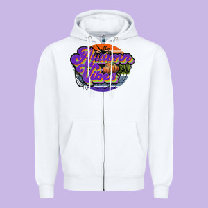 Autumn Vibes Zipper Hoodie Designed By Jahusdesignshop