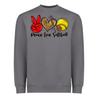 Storm peace love softball Heavyweight Sweatshirt - Zillion Design Studio