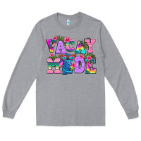 Heather Grey vacay mode Long Sleeve Tee - AdoDesignShop